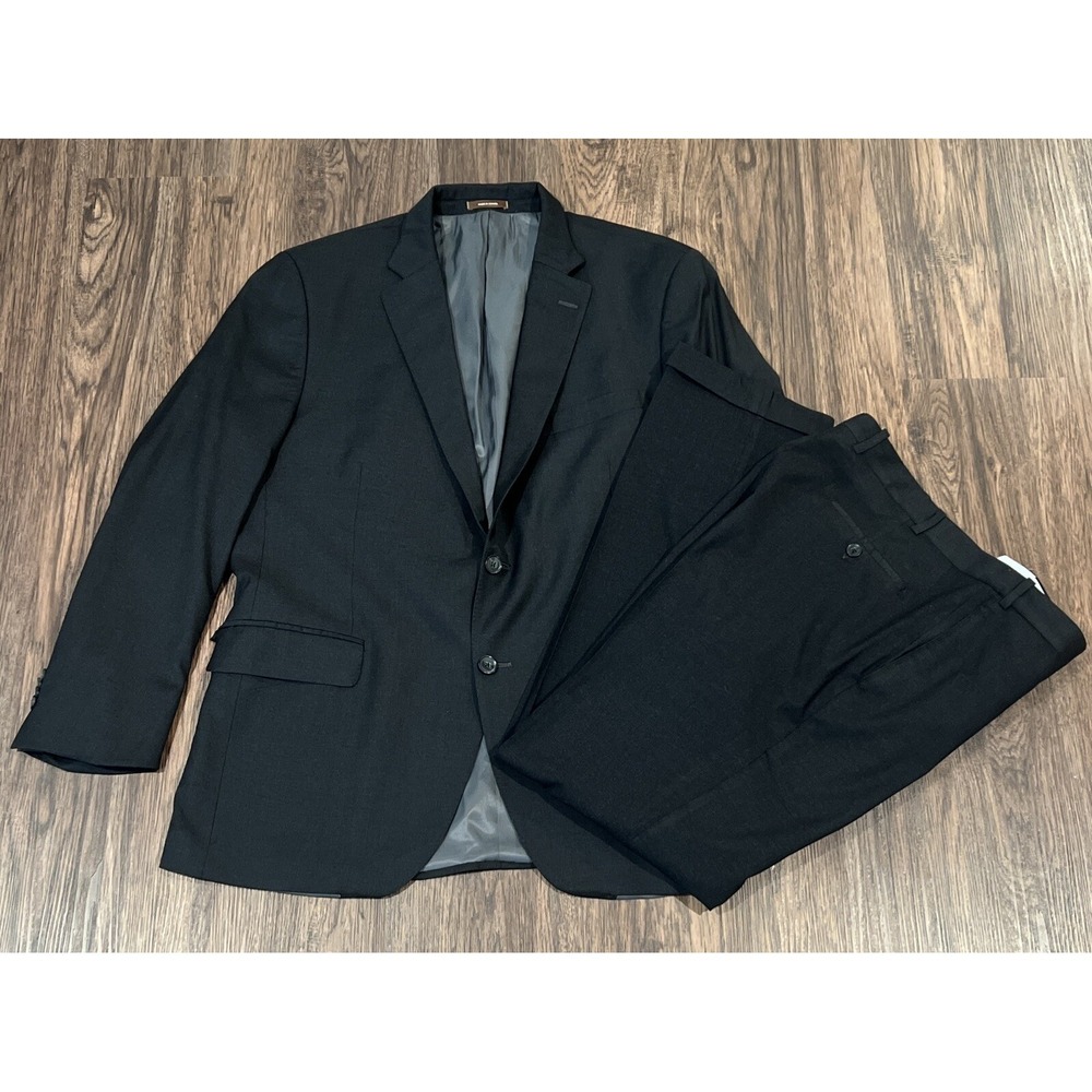 Peter Millar Suit Color Charcoal Two Button Blazer Size 44R Slacks 36X31